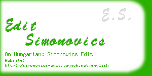 edit simonovics business card